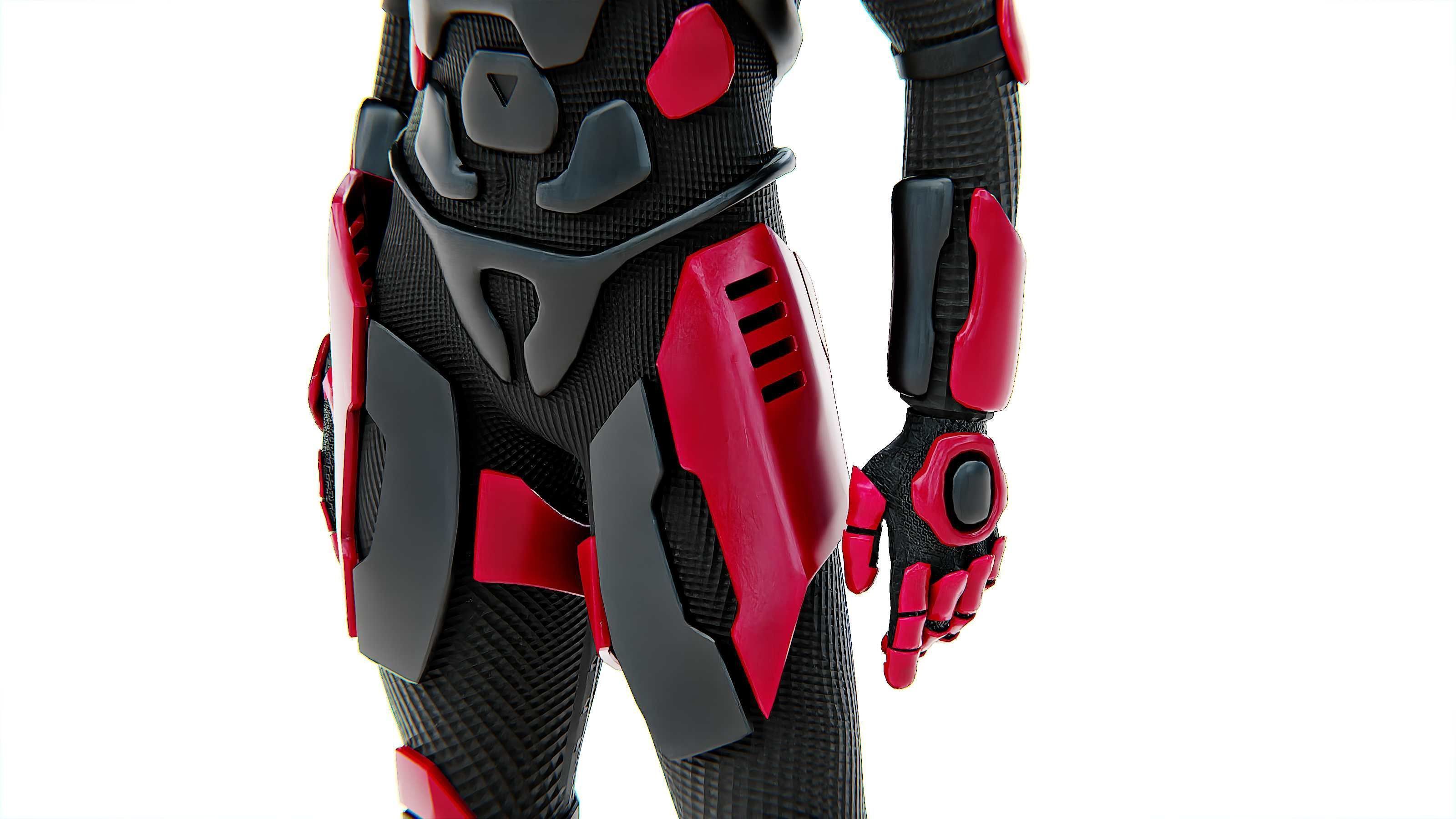 MECHA SOLDIER-F Rigged for Unreal Engine - Unity - MIXAMO 3D model_24