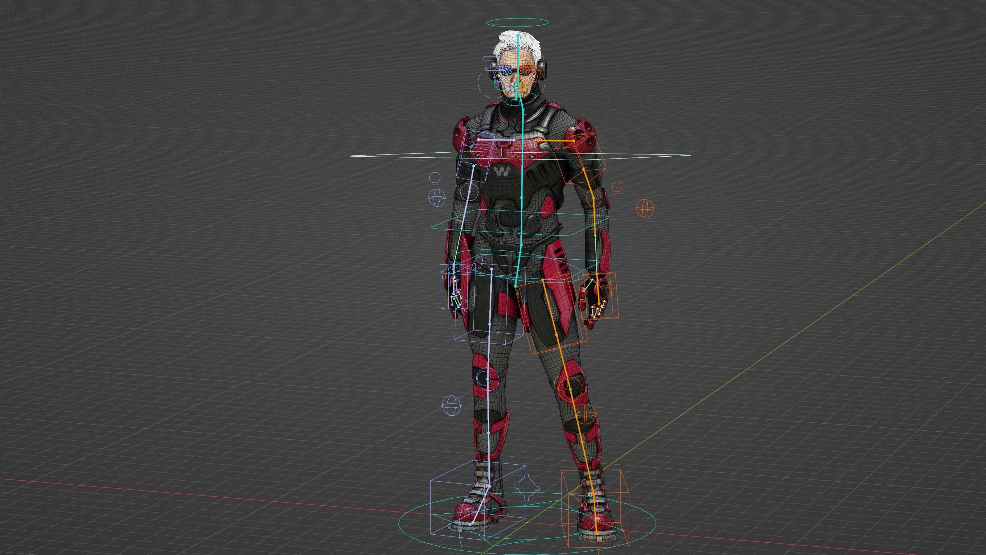 MECHA SOLDIER-F Rigged for Unreal Engine - Unity - MIXAMO 3D model_37