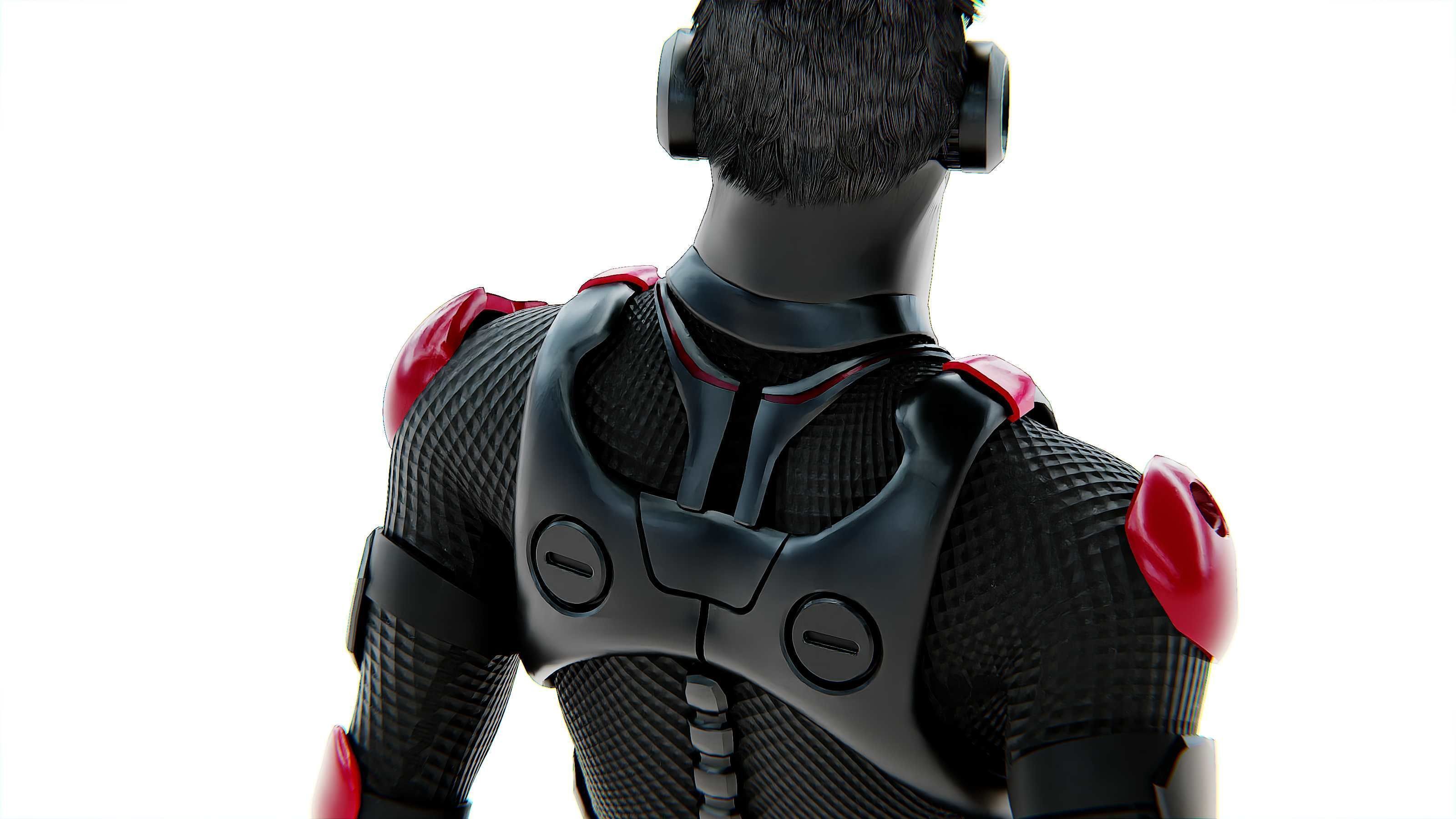 MECHA SOLDIER-F Rigged for Unreal Engine - Unity - MIXAMO 3D model_26