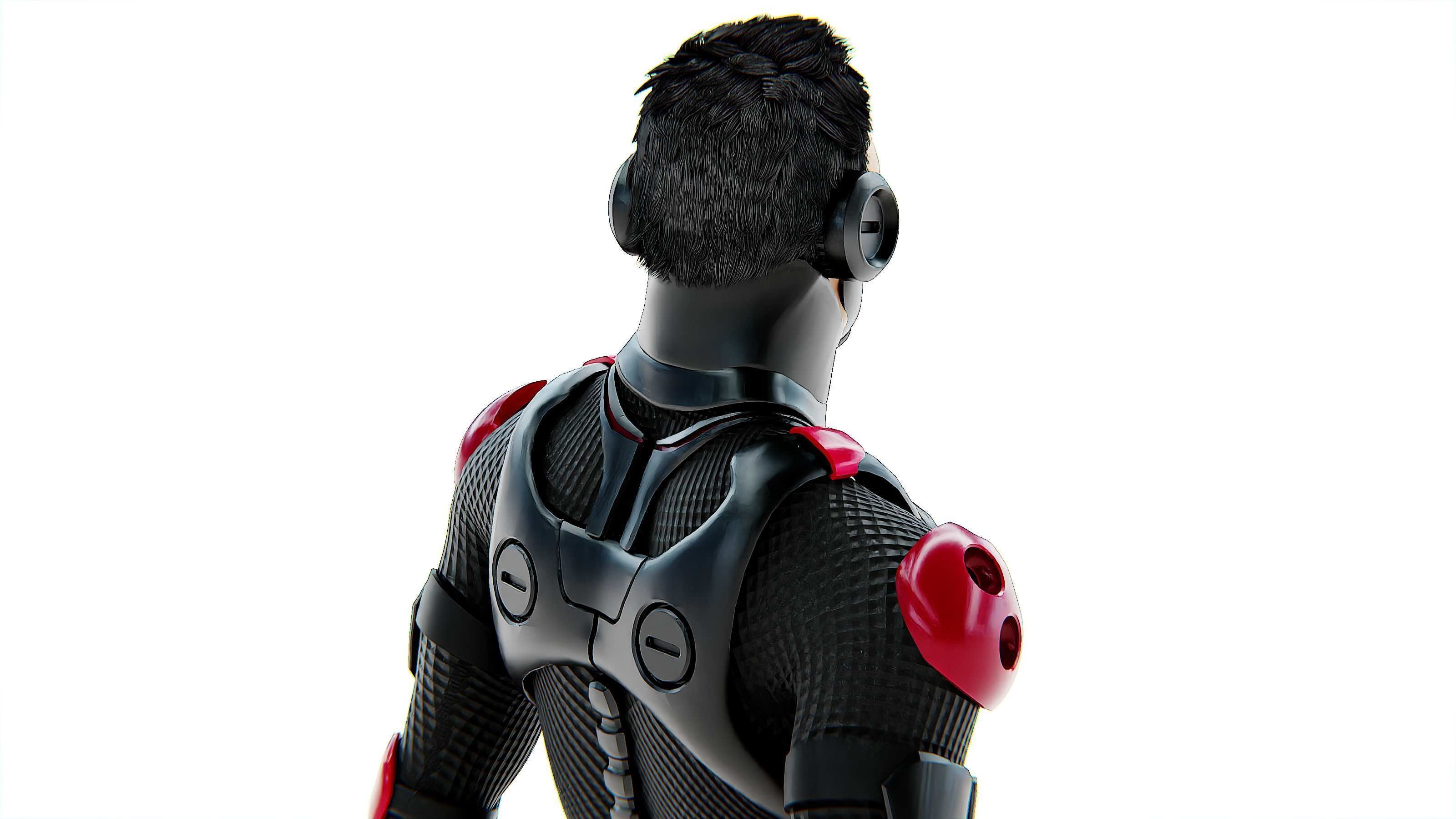 MECHA SOLDIER-F Rigged for Unreal Engine - Unity - MIXAMO 3D model_21