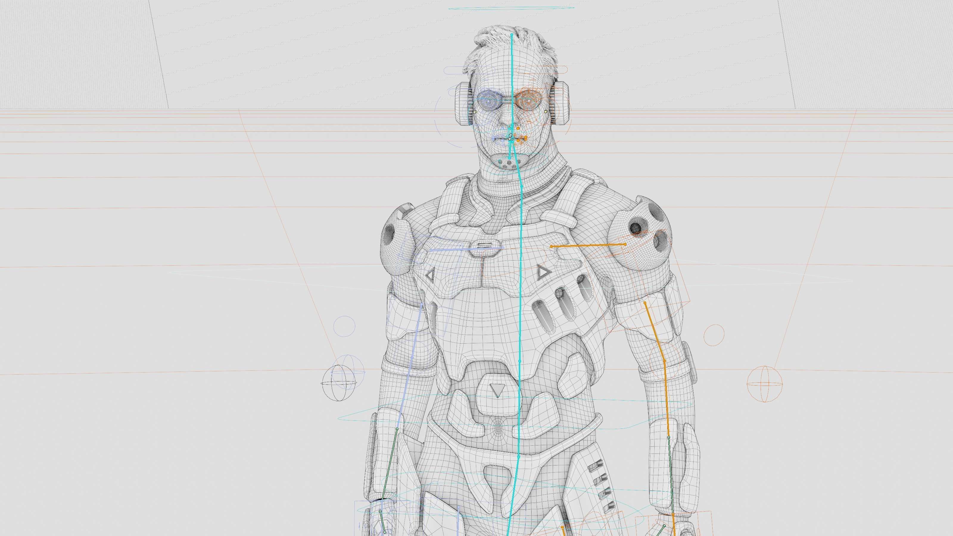 MECHA SOLDIER-F Rigged for Unreal Engine - Unity - MIXAMO 3D model_42