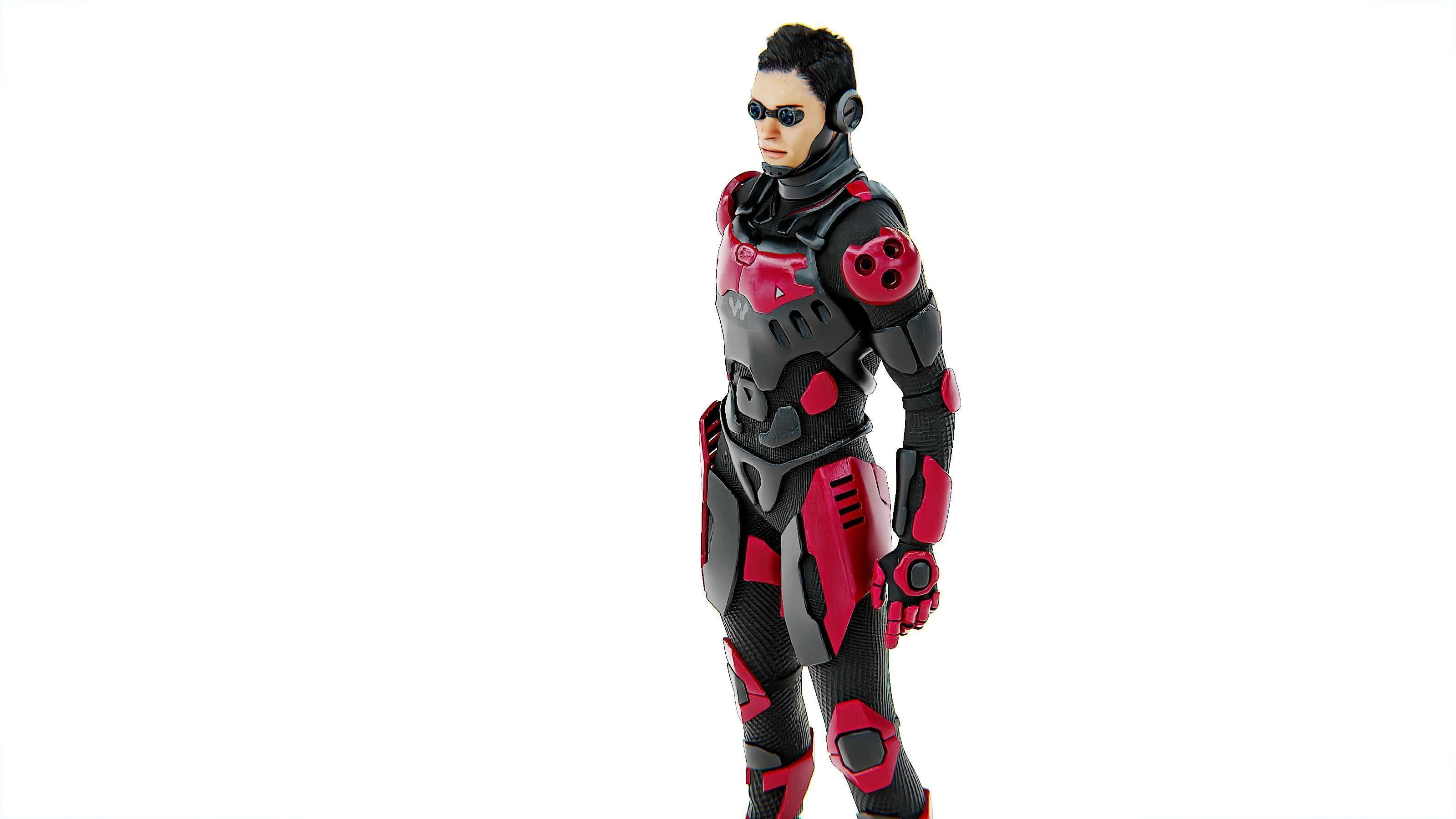 MECHA SOLDIER-F Rigged for Unreal Engine - Unity - MIXAMO 3D model_18