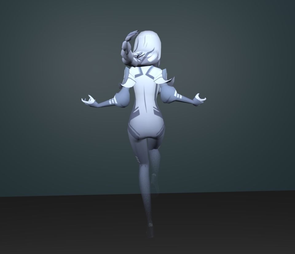 shenhe spirit 3D model_4