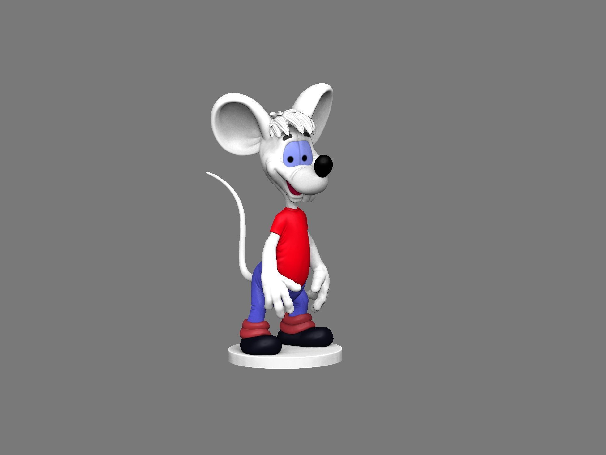 Second Mouse from Leopold for 3D printing STL 3D print model_13