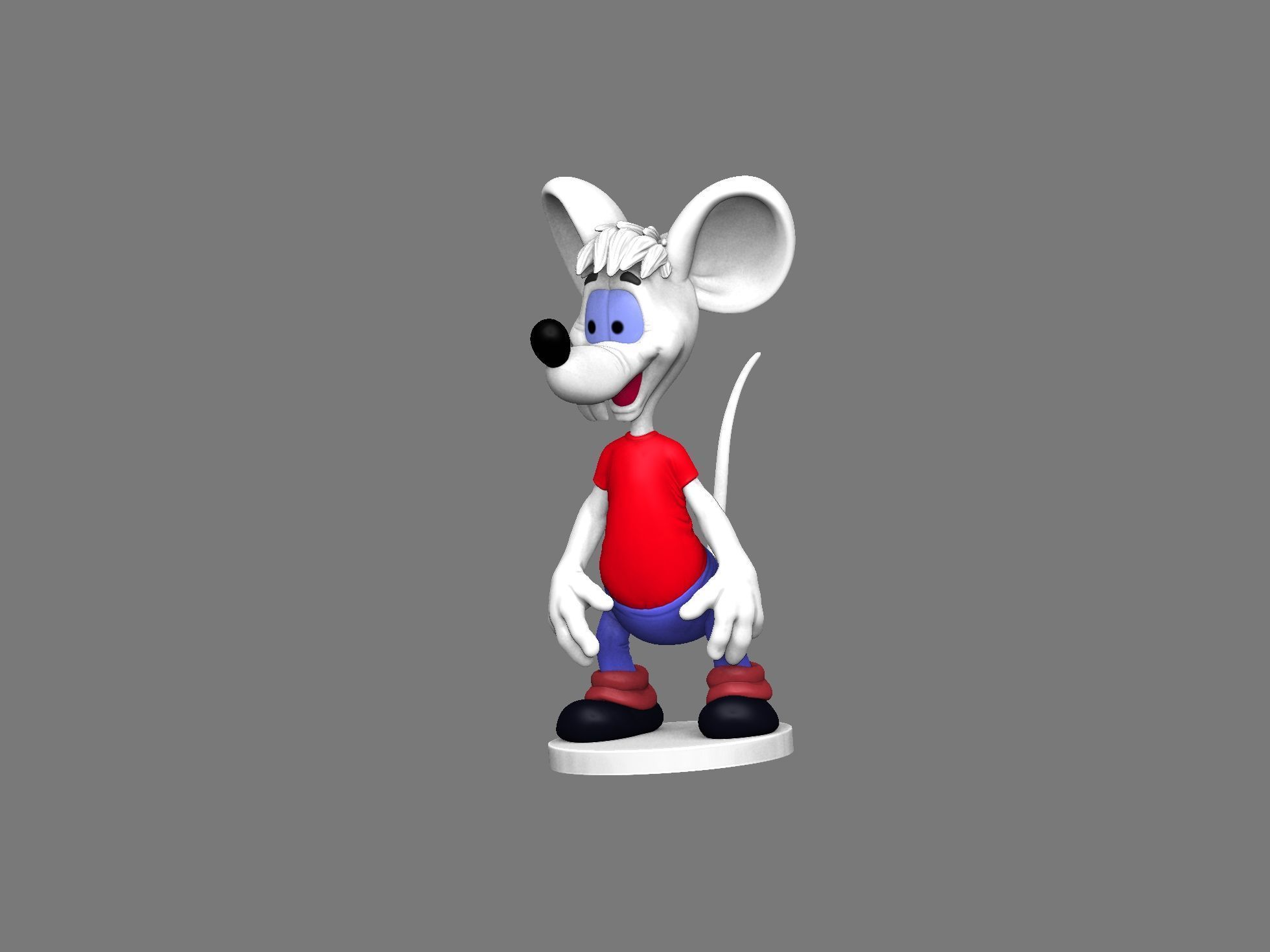 Second Mouse from Leopold for 3D printing STL 3D print model_10