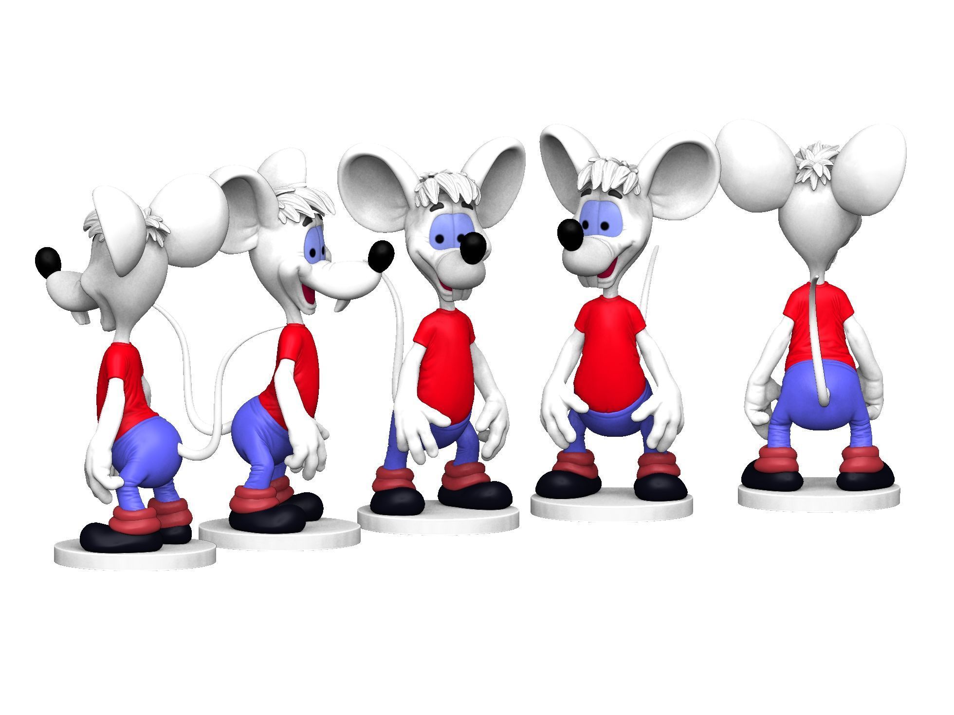 Second Mouse from Leopold for 3D printing STL 3D print model_6