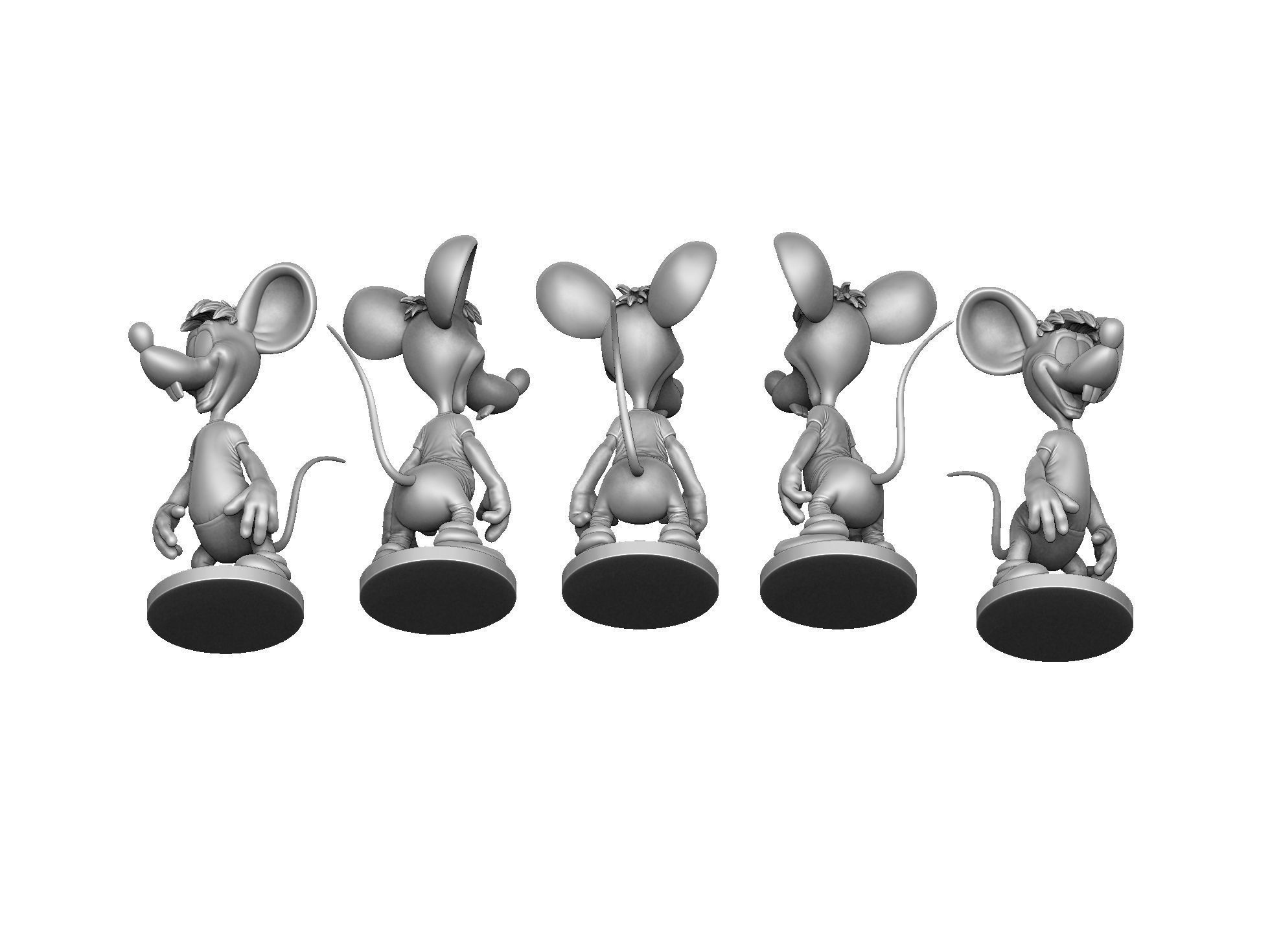 Second Mouse from Leopold for 3D printing STL 3D print model_18