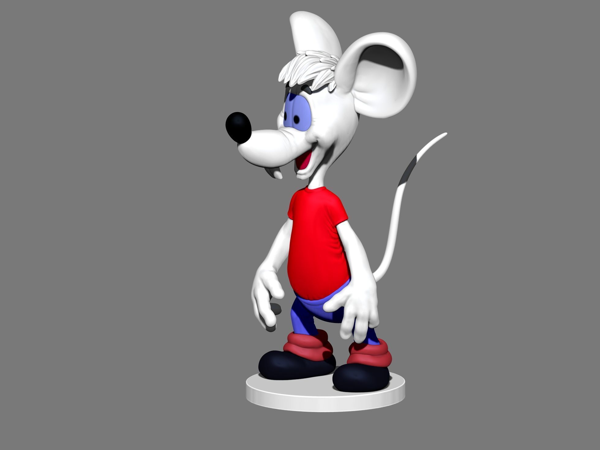 Second Mouse from Leopold for 3D printing STL 3D print model_11