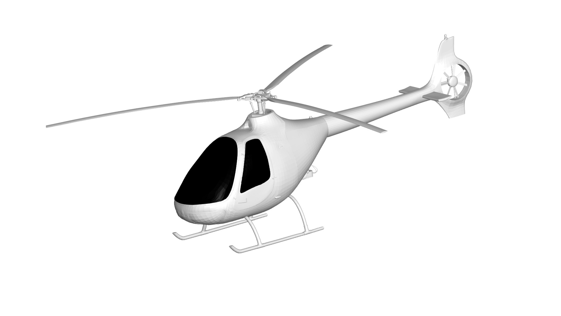 Cabri G2  helicopter 3D model_1