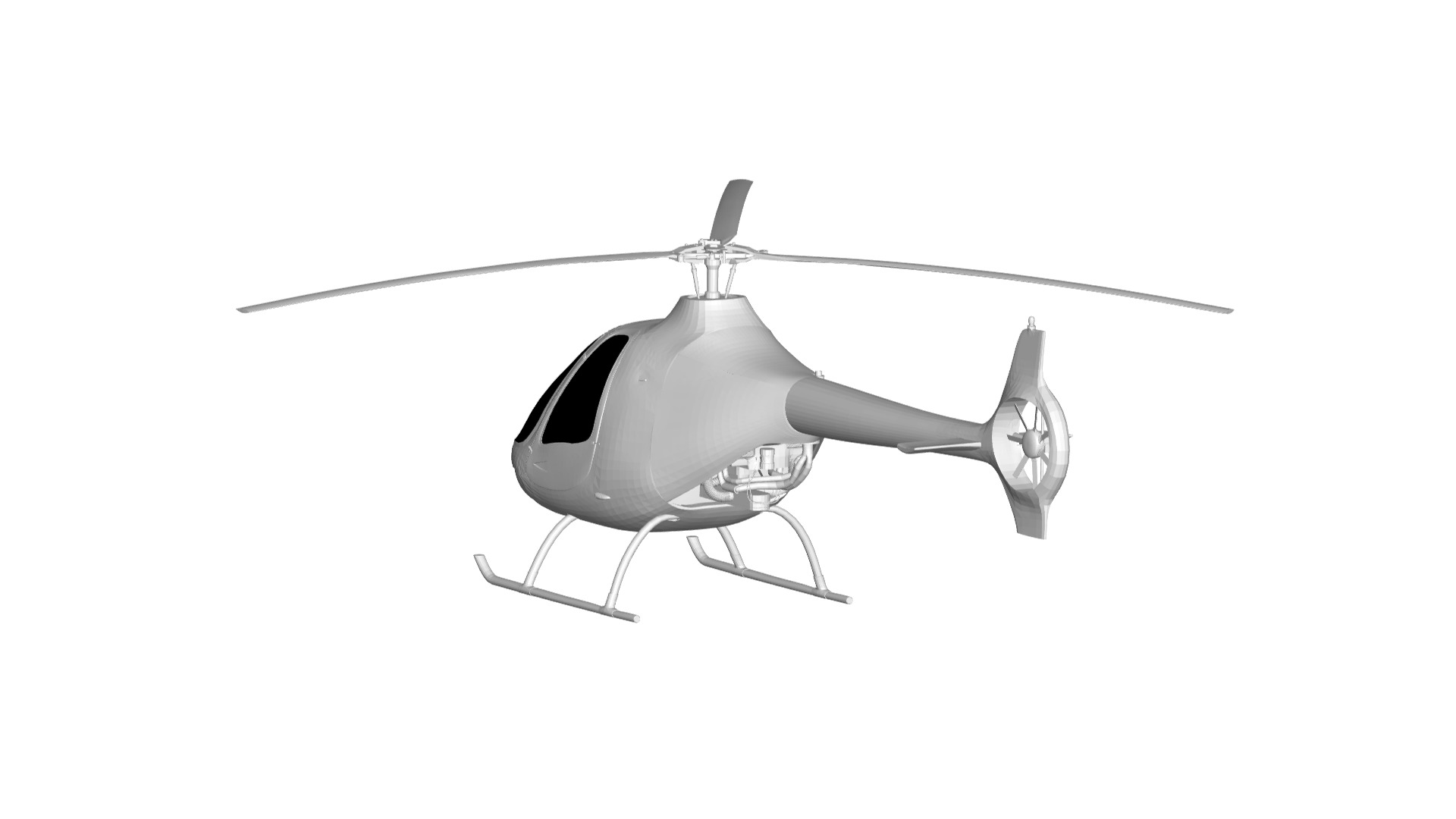 Cabri G2  helicopter 3D model_2