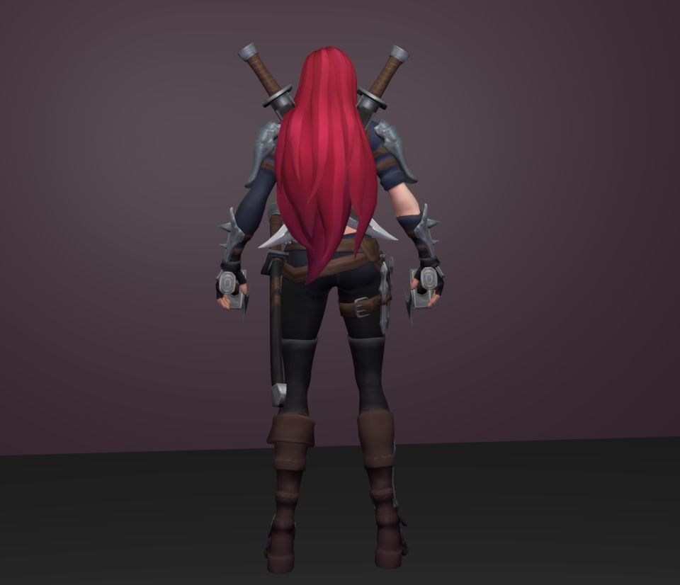 katarina 3D model_4