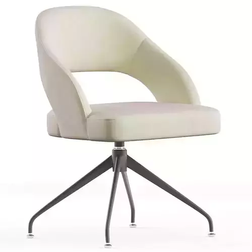 Hartley Upholstered Swivel Desk Chair 3D model