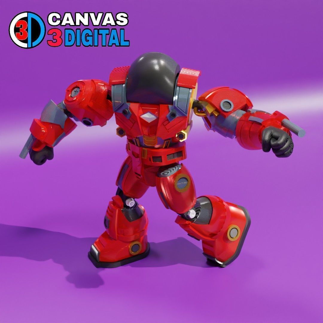 MARIO BROS ROBOT HULKBUSTER 3D print model_2