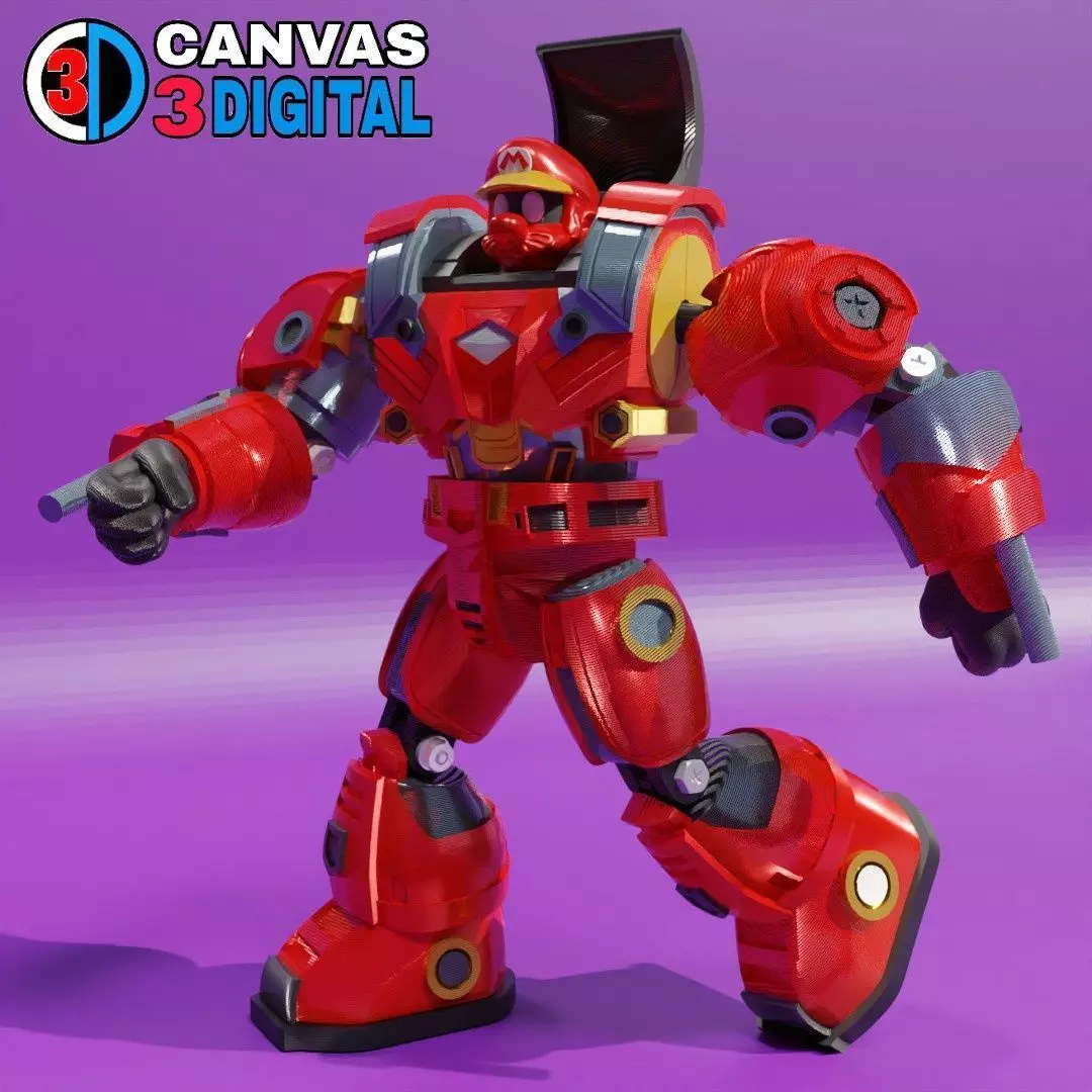 MARIO BROS ROBOT HULKBUSTER 3D print model_0