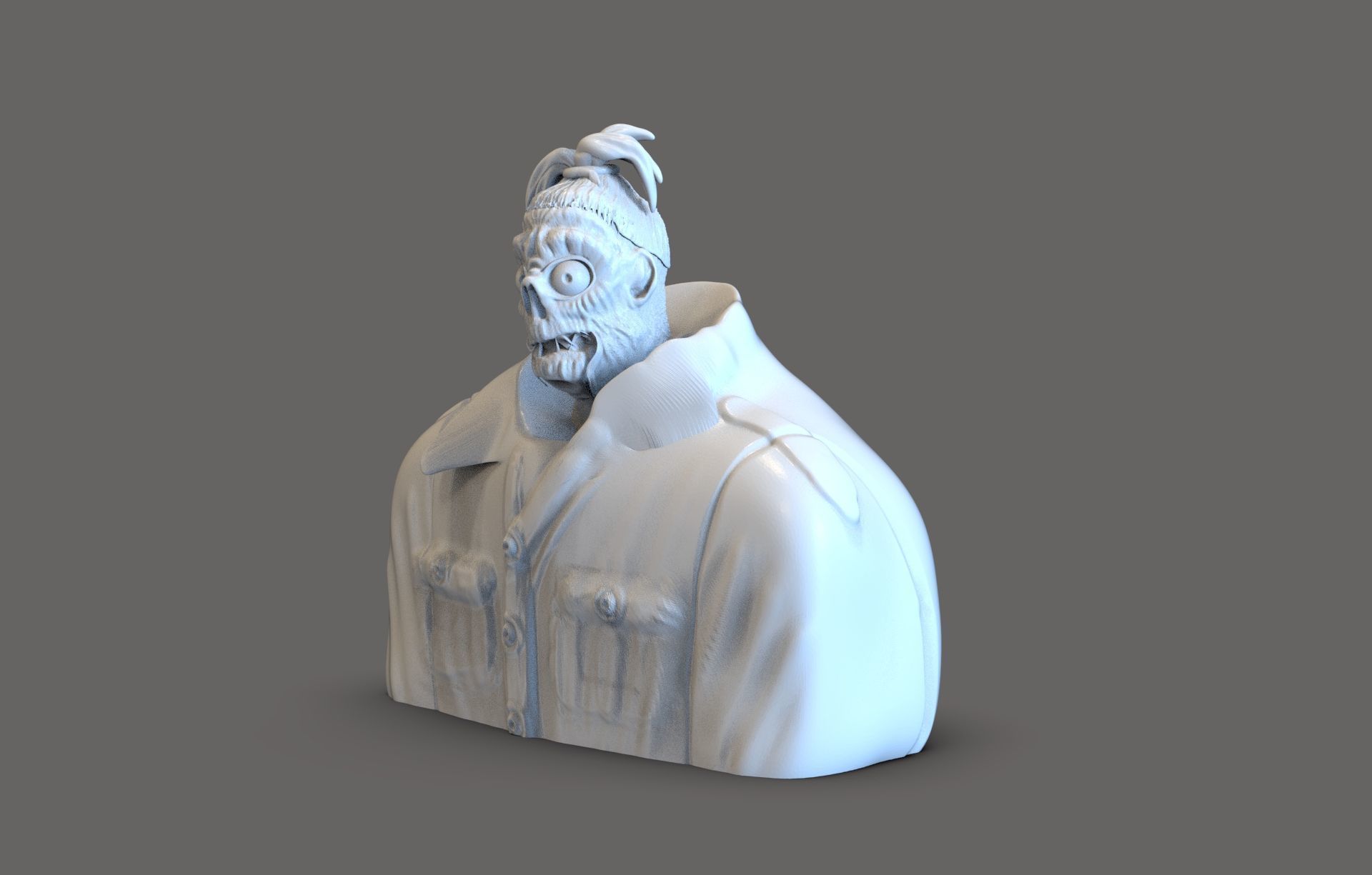 Beetlejuice Shrunken Head Guy 3D print model_3