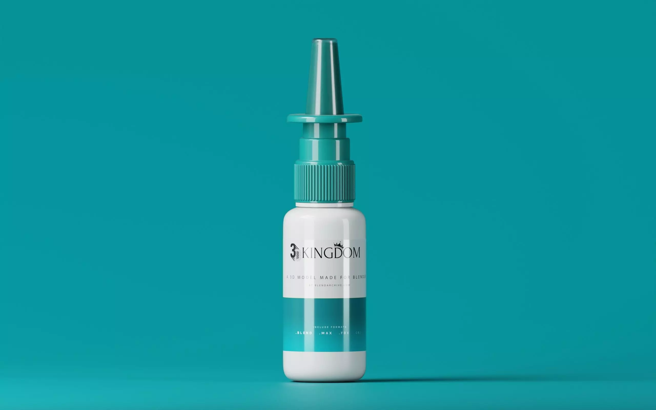 Nasal Spray Bottle Low-poly 3D model