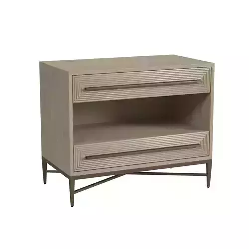 Cascade Two-Drawer Nightstand