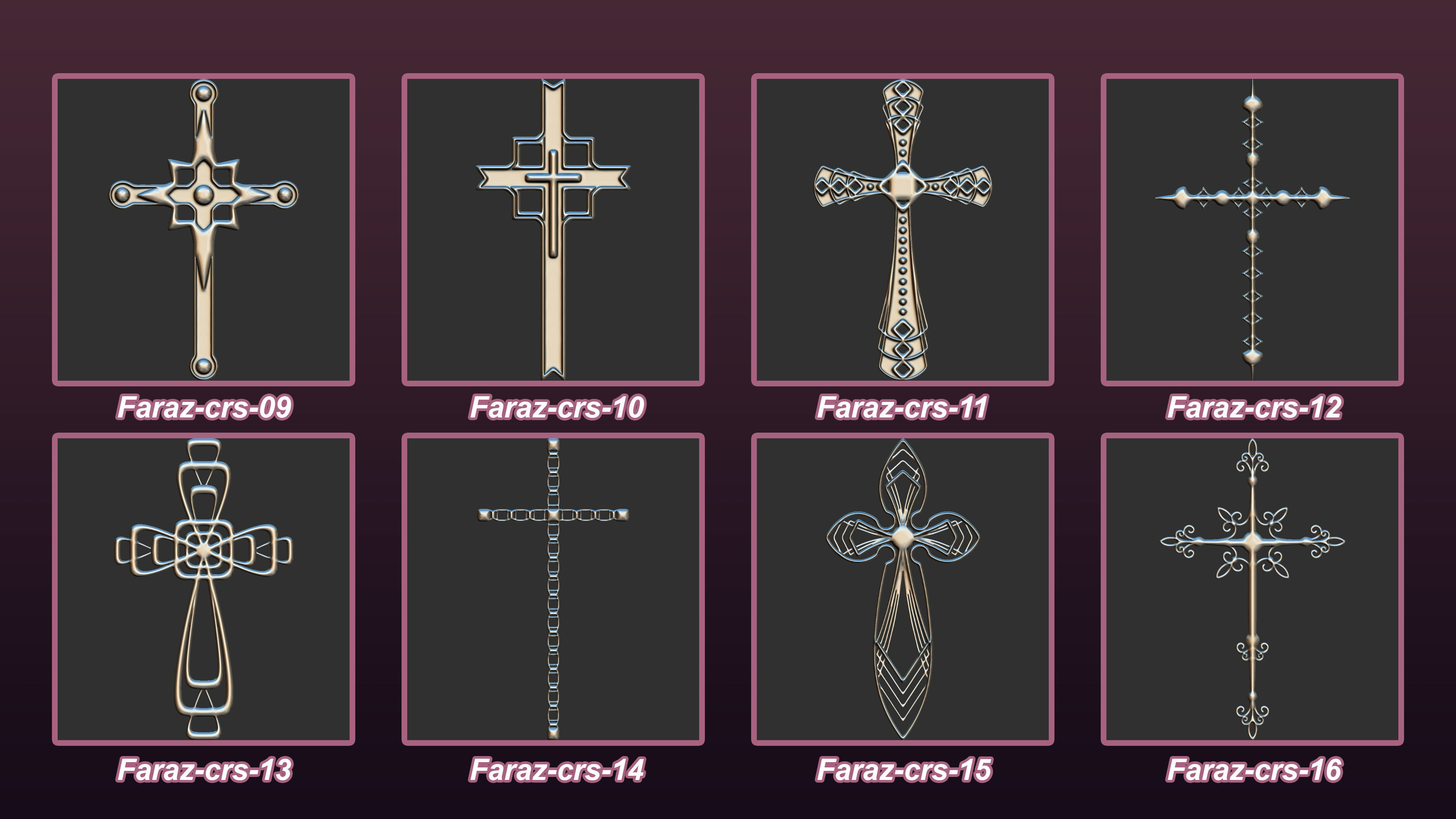 40 Christian cross 3D model Vol 6 3D model_2