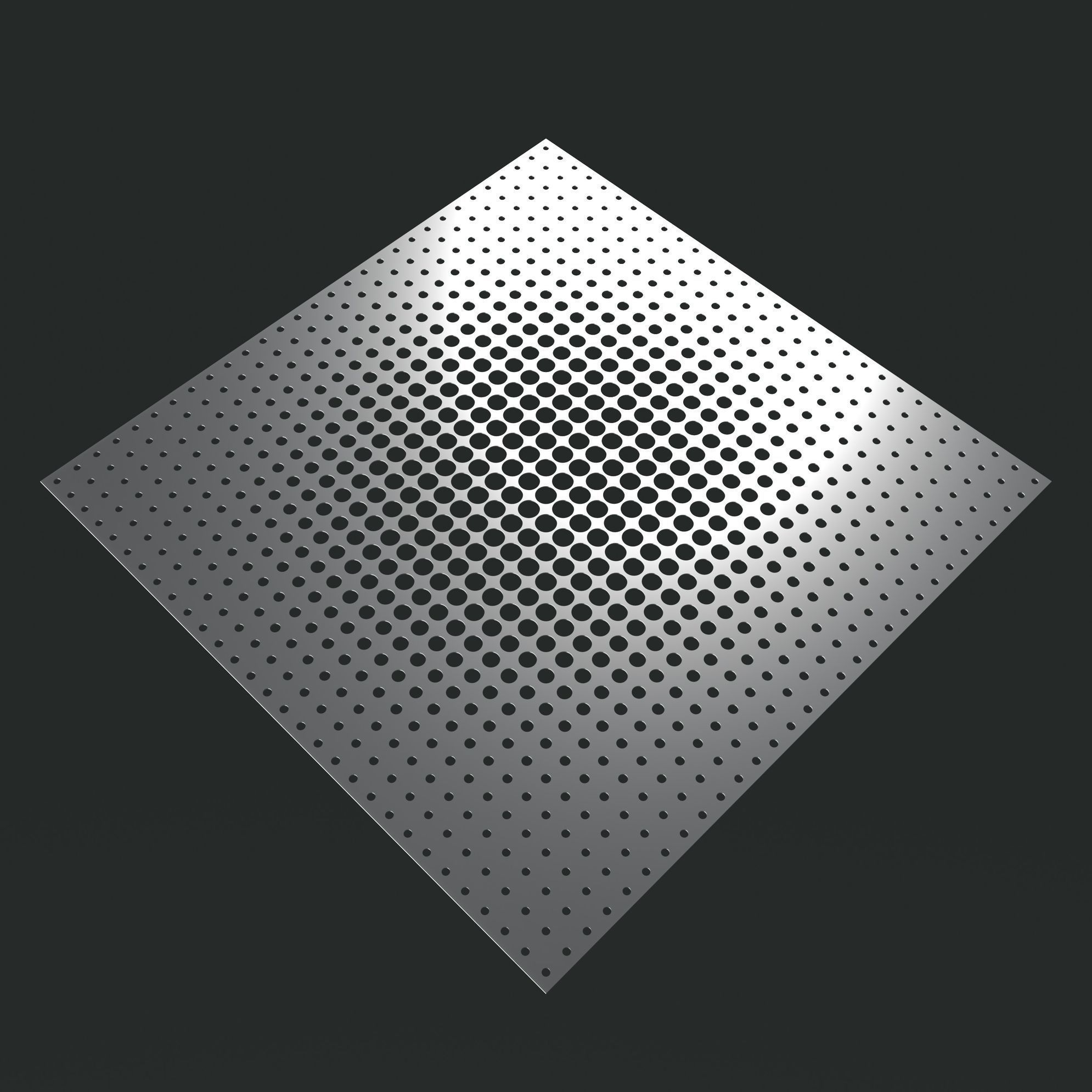 Perforated panel with parametric pattern 24-O-09 3D model_2