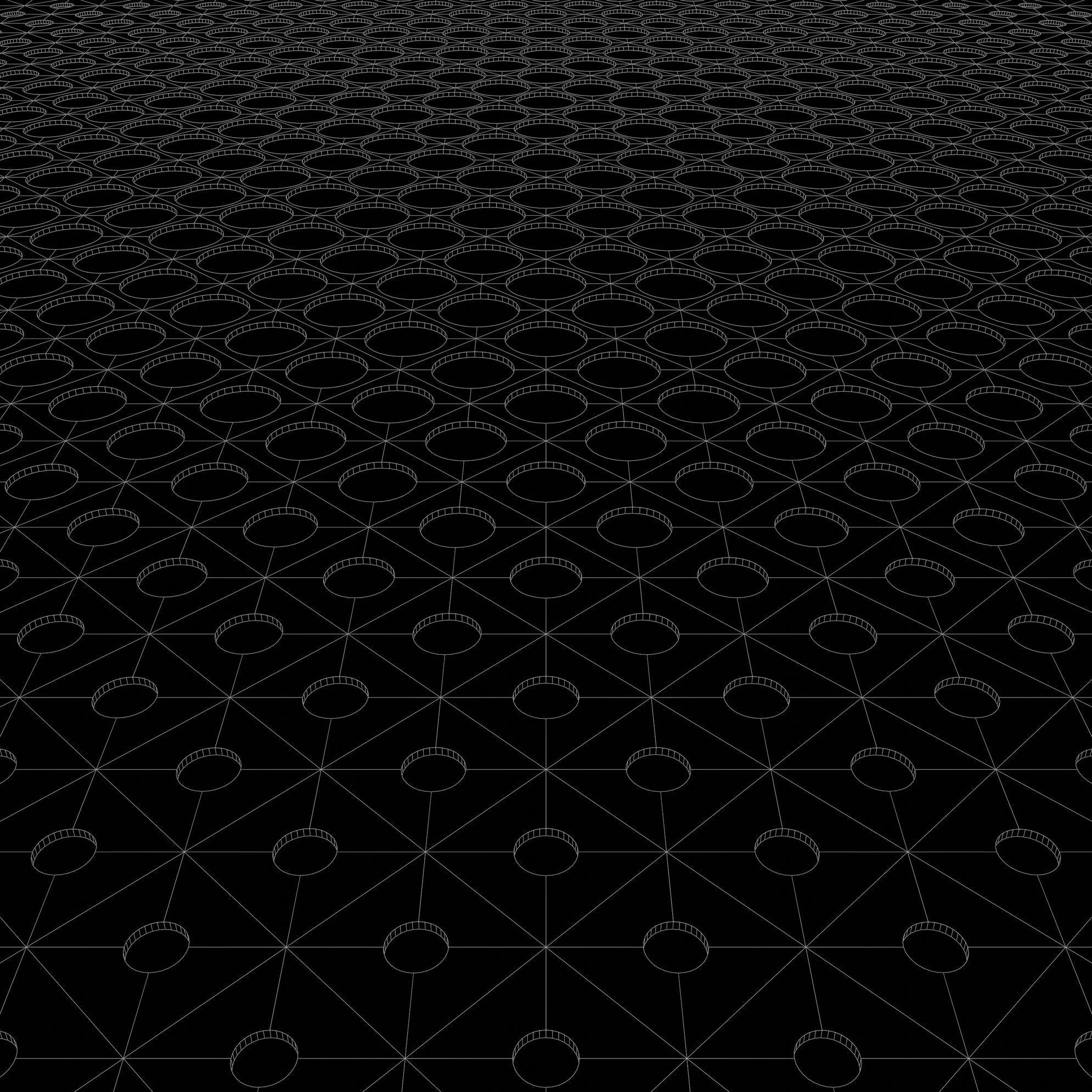 Perforated panel with parametric pattern 24-O-09 3D model_8