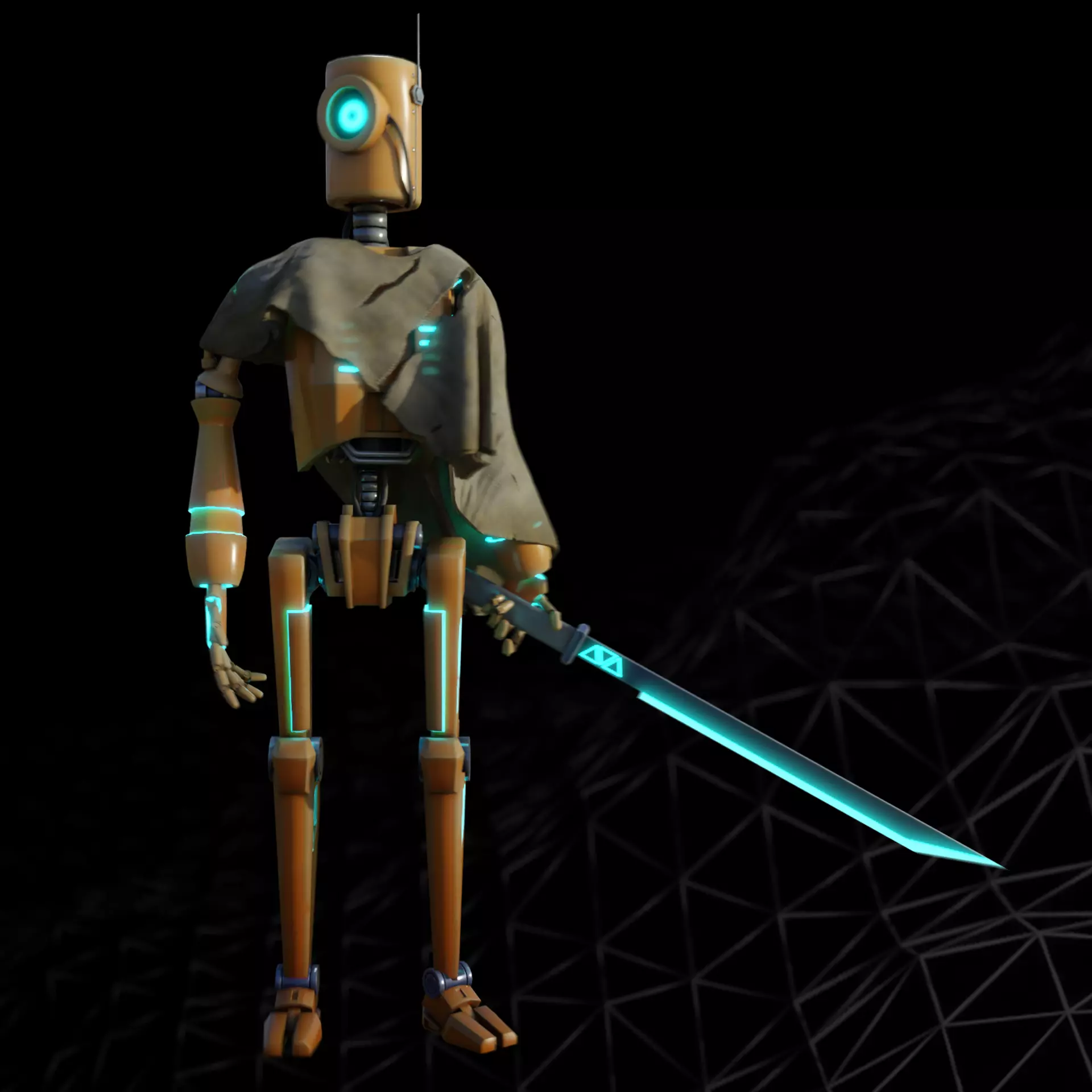 Old Robot Model - Production-Ready 3D model_0