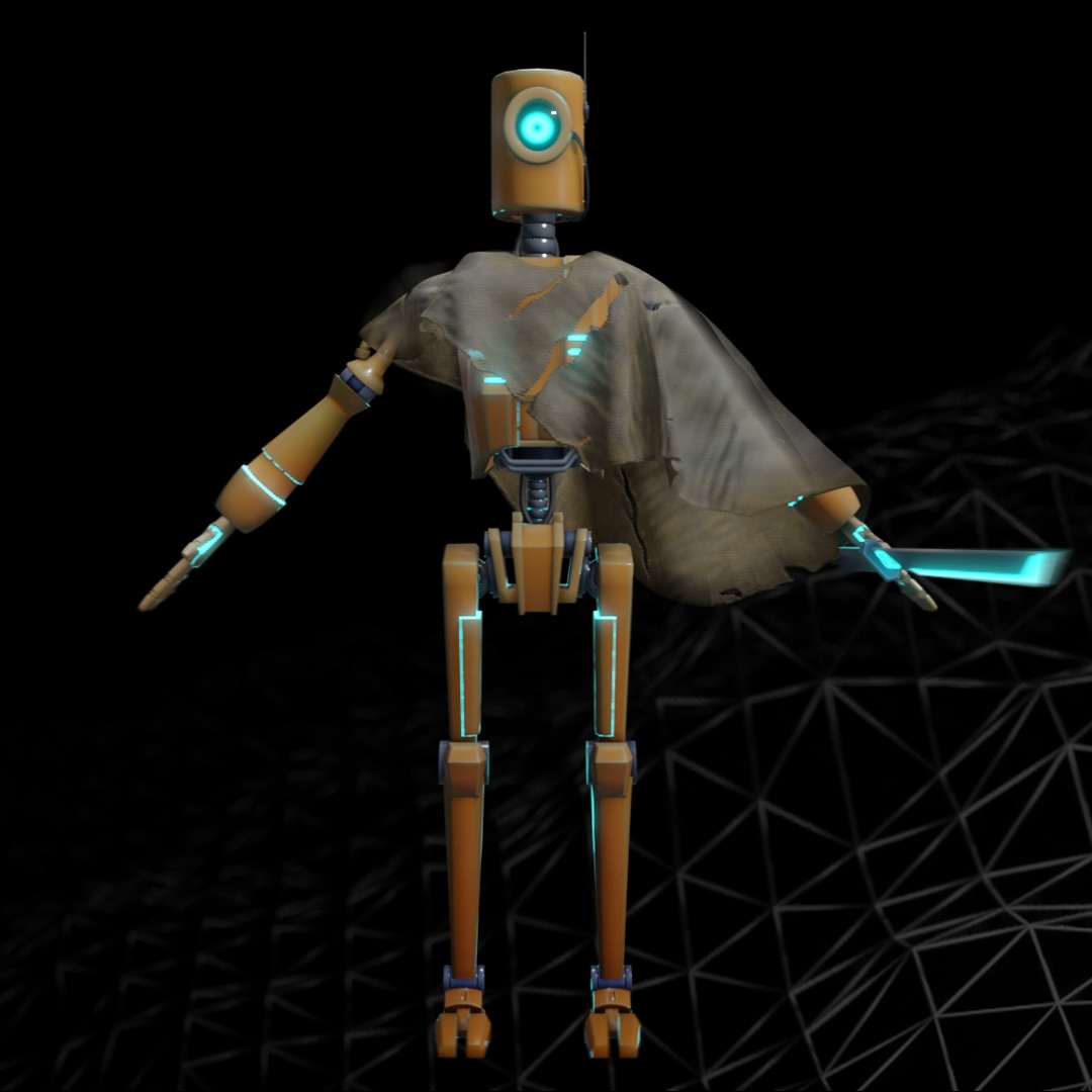 Old Robot Model - Production-Ready 3D model_4