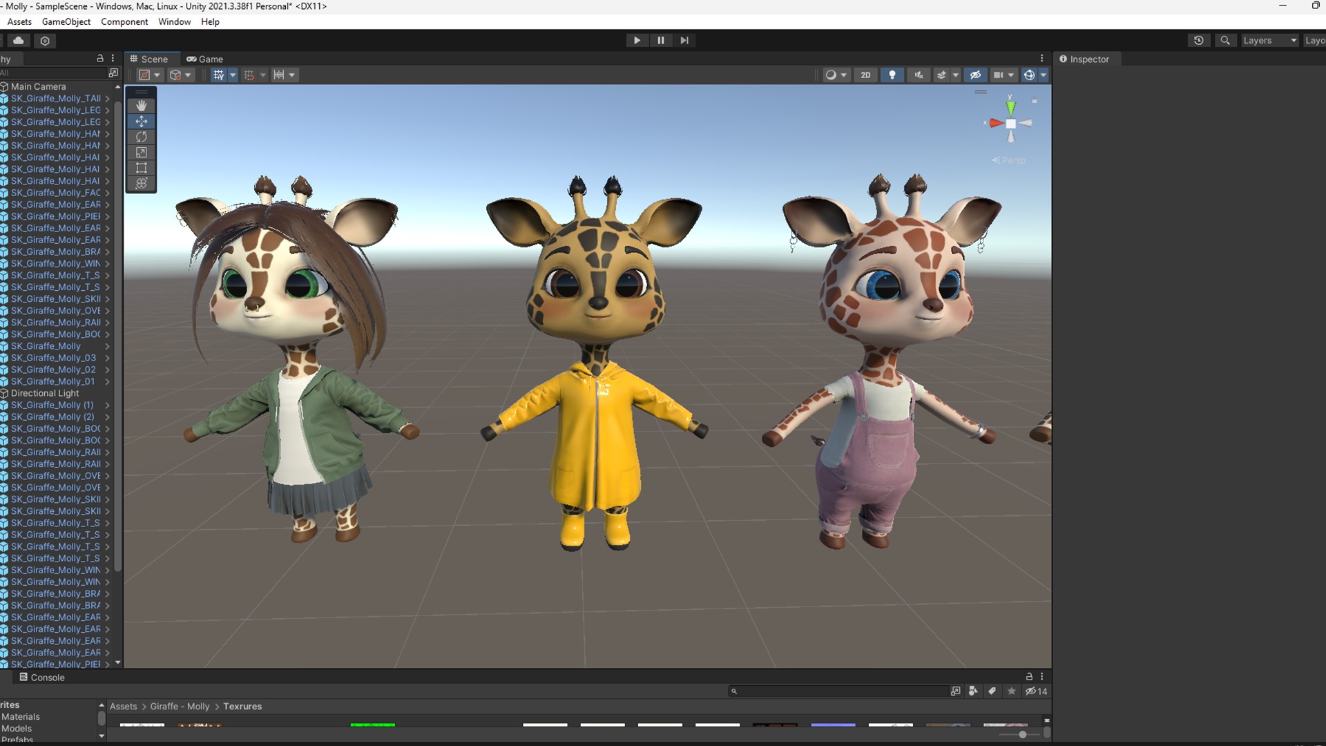 GAME-READY 3D Character - Giraffe Molly Low-poly 3D model_25