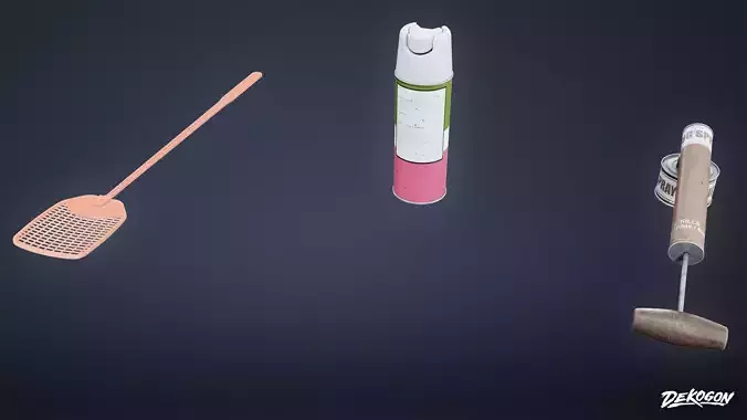 CRITTERS - Fly Set 01 - LOW POLY AND NANITE Low-poly 3D model