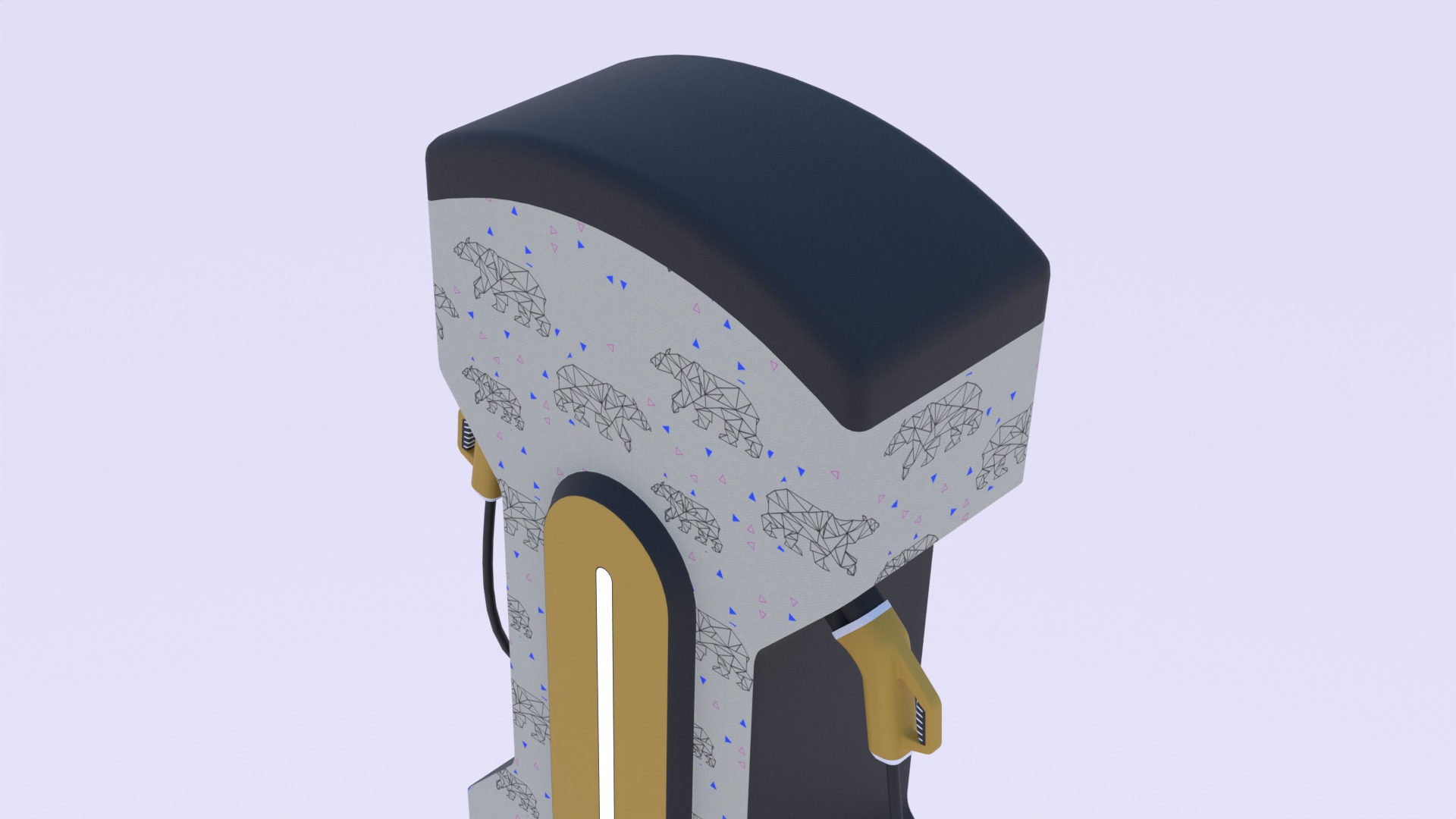 EV charger XVII PBR 8K 3D model_7