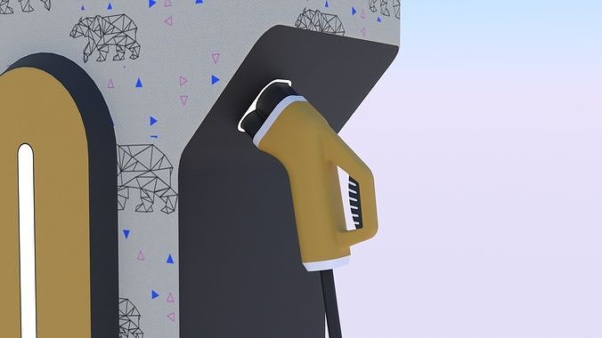 EV charger XVII PBR 8K 3D model 4