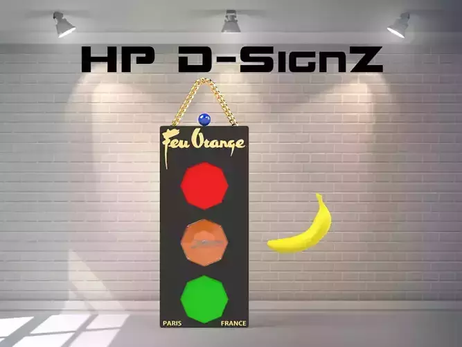 DIY Feu Orange 80s style wall clock