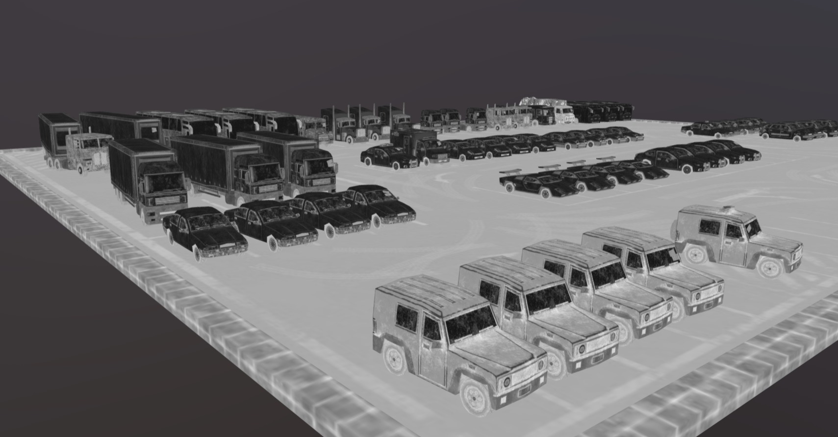 Lowpoly vehicles pack Low-poly 3D model_6