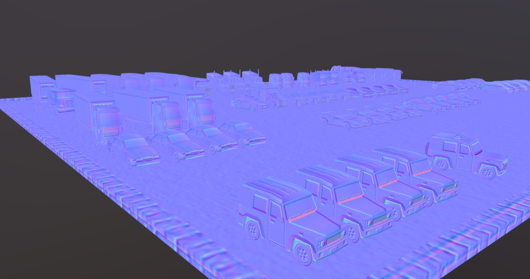 Lowpoly vehicles pack Low-poly 3D model_7