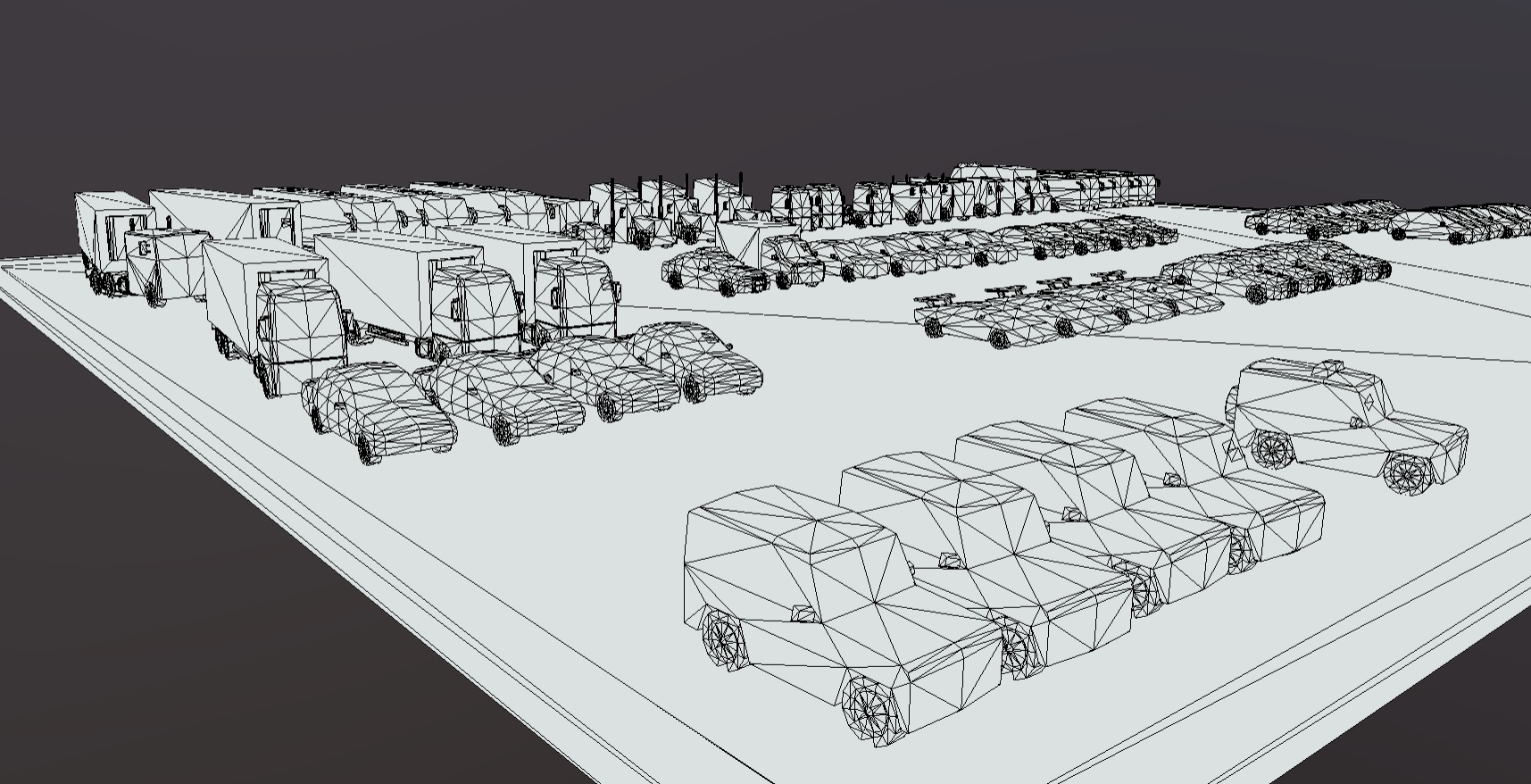 Lowpoly vehicles pack Low-poly 3D model_9