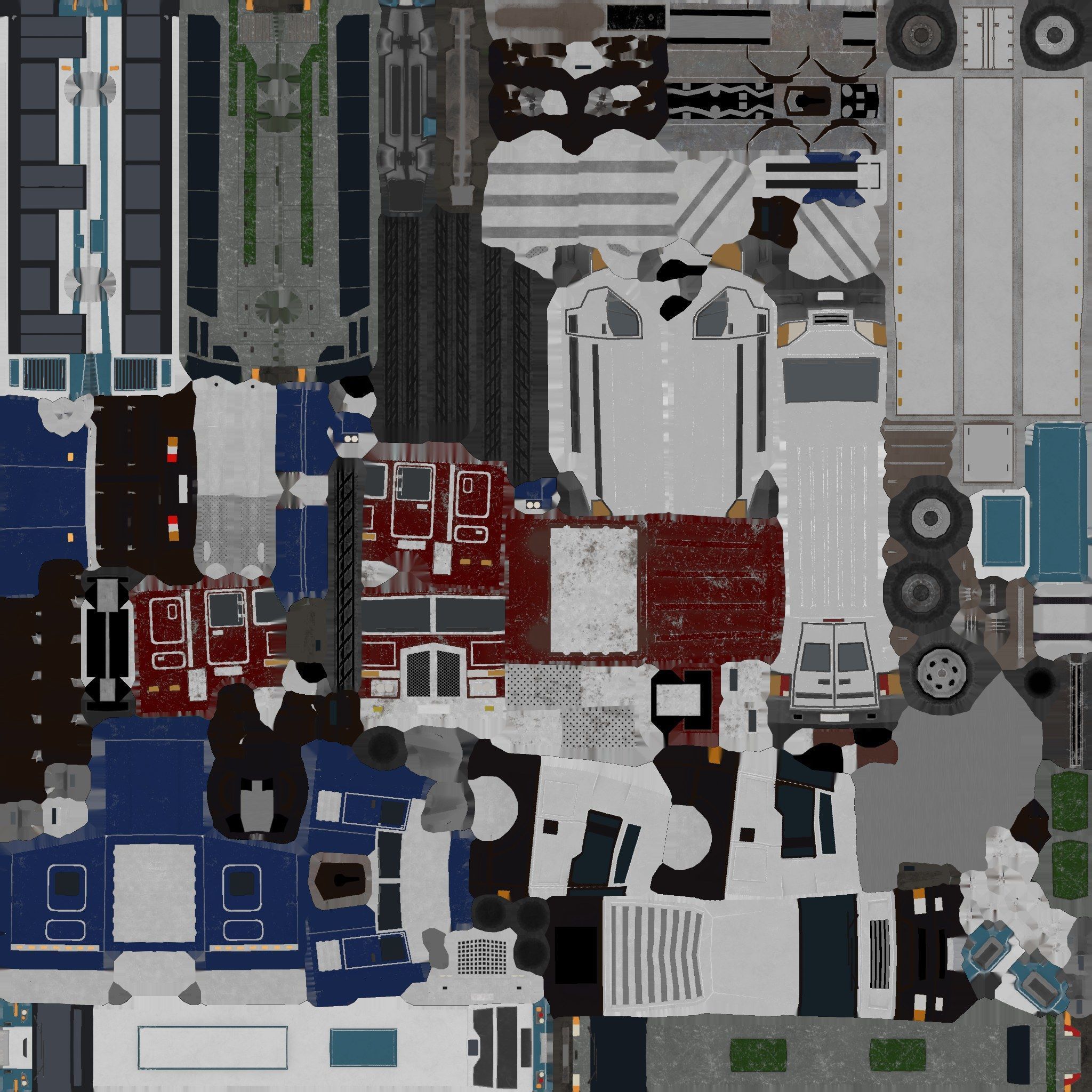 Lowpoly vehicles pack Low-poly 3D model_1