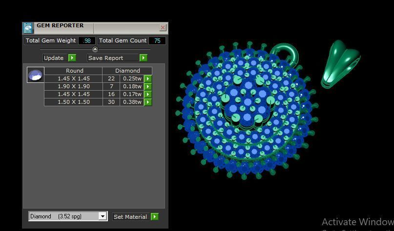 women pandent  for daimonds ready to print 3D print model_14