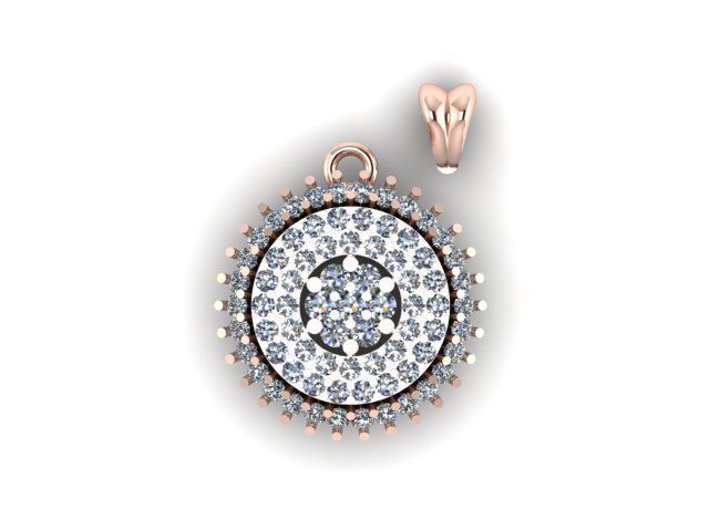 women pandent  for daimonds ready to print 3D print model_5