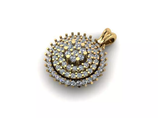 women pandent  for daimonds ready to print 3D print model_0