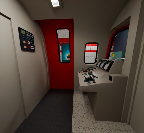 5 underground stations and trian 3D model_31