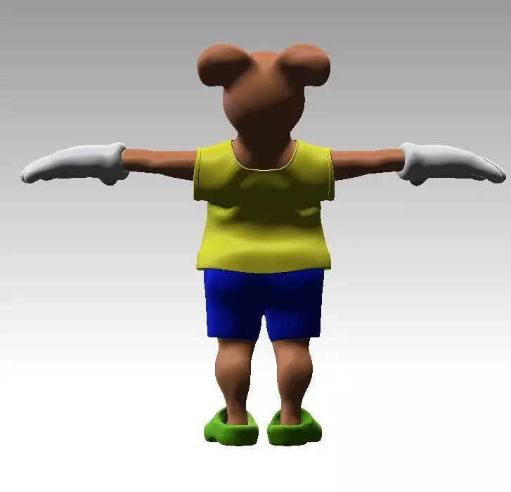 Papa Rat 3D model_0