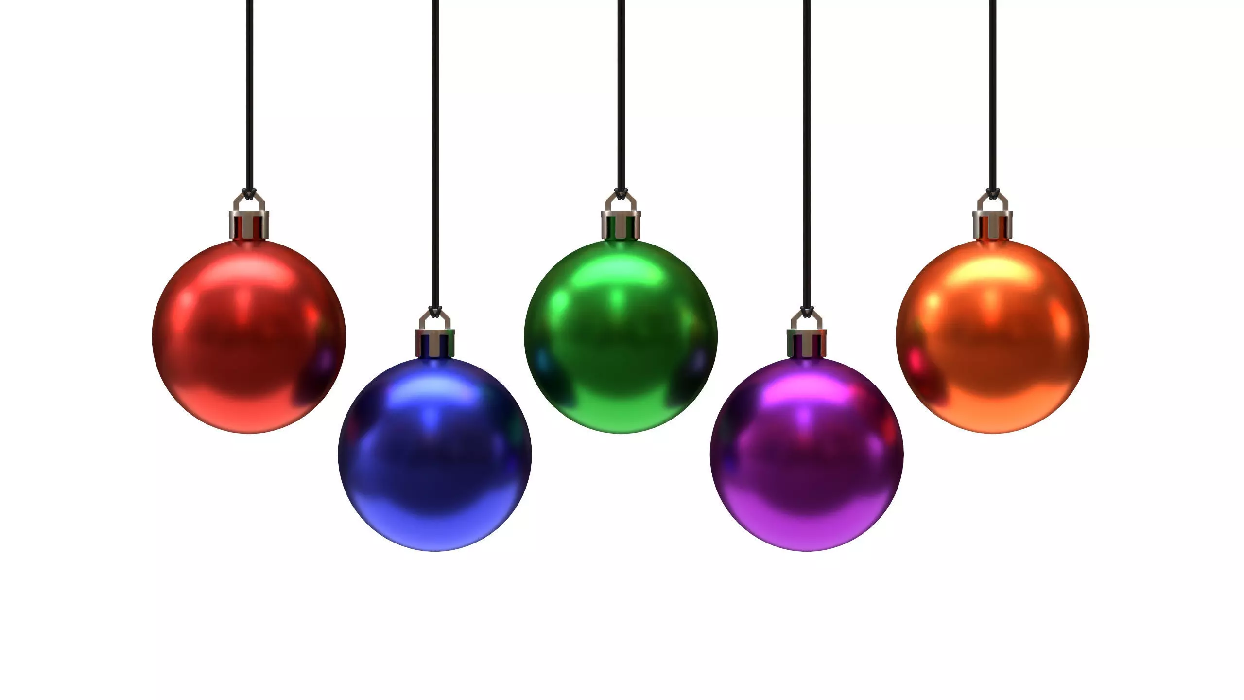 Christmas Ball Collection 03 Low-poly 3D model_0