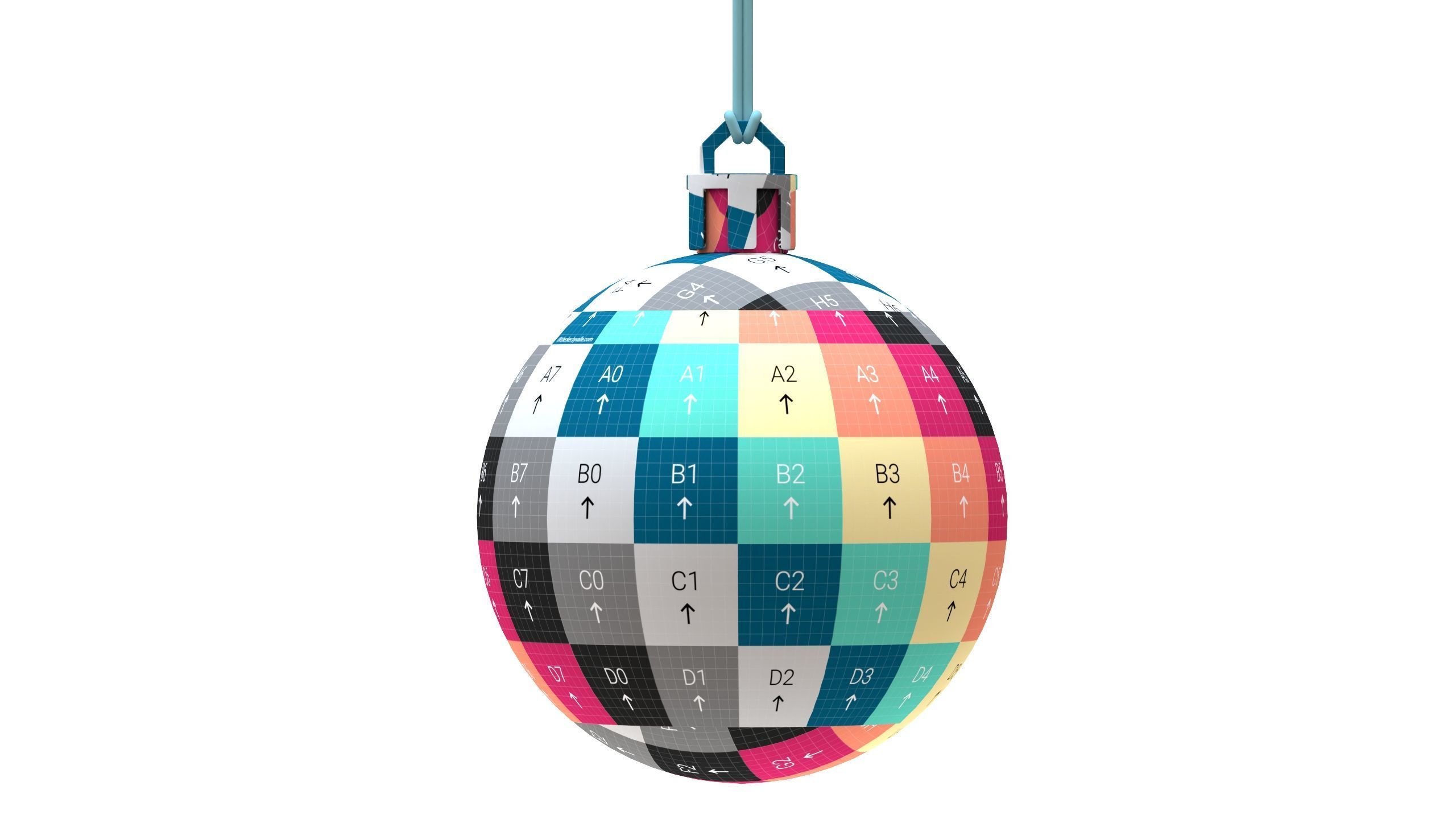 Christmas Ball Collection 03 Low-poly 3D model_11