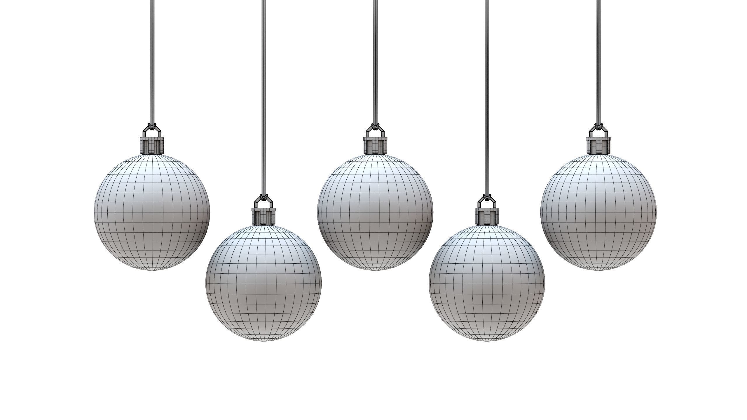 Christmas Ball Collection 03 Low-poly 3D model_7