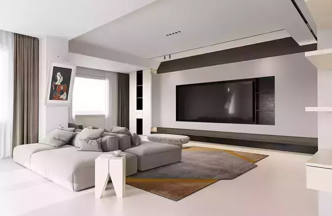 Light colored modern home design