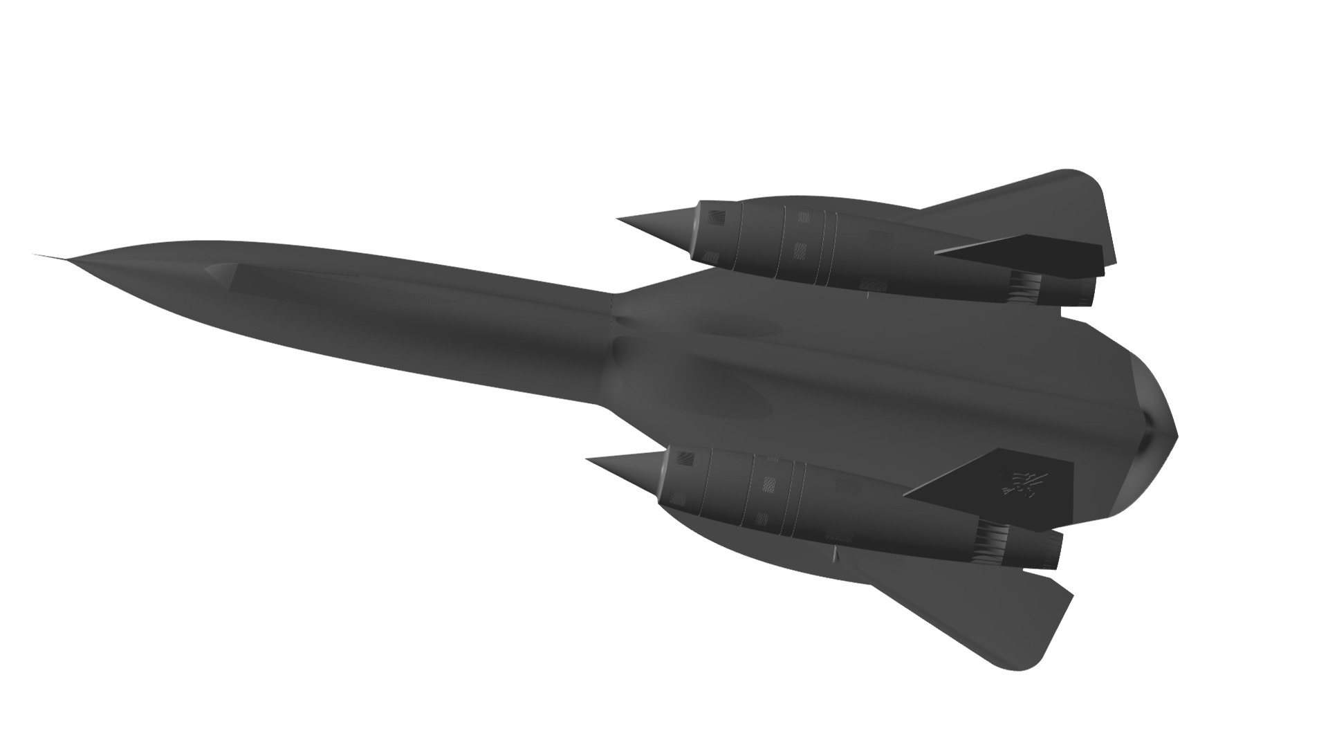 Lockheed SR-71A Blackbird 3D model_3