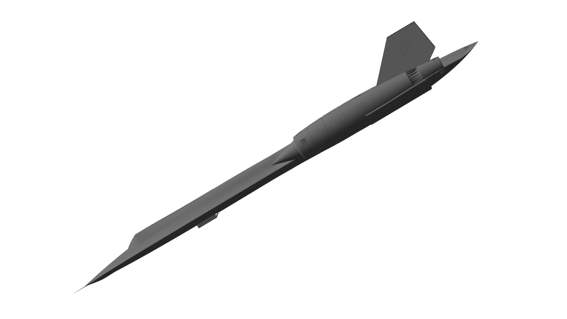 Lockheed SR-71A Blackbird 3D model_1