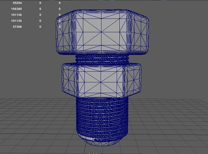 Nut and bolt 3D model_10