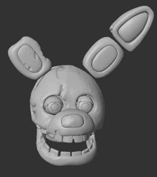 accurate yellow rabbit movie model almost 1 to 1 3D print model_0