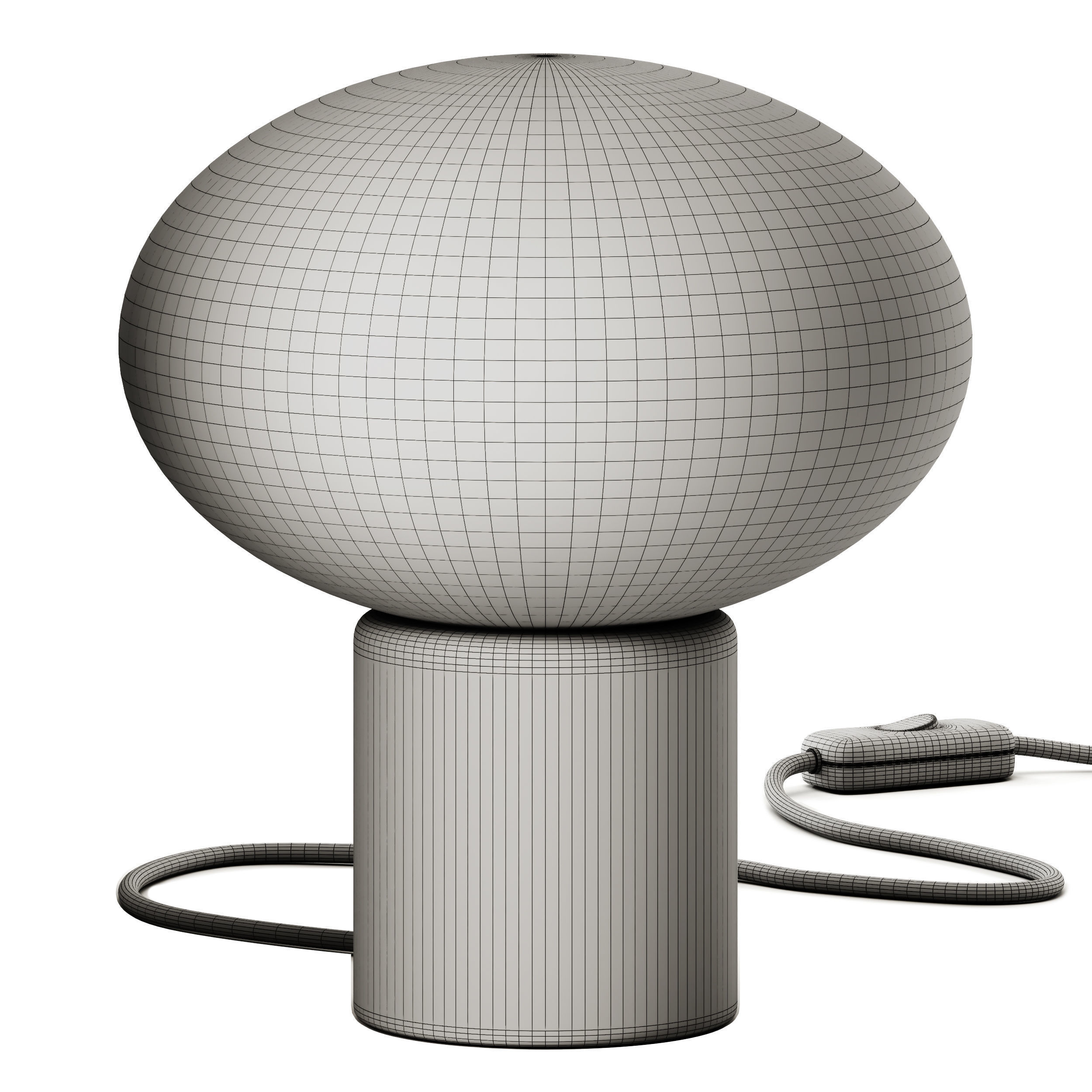 Robin Remi Lantern Marble Table Lamp 3D model_4