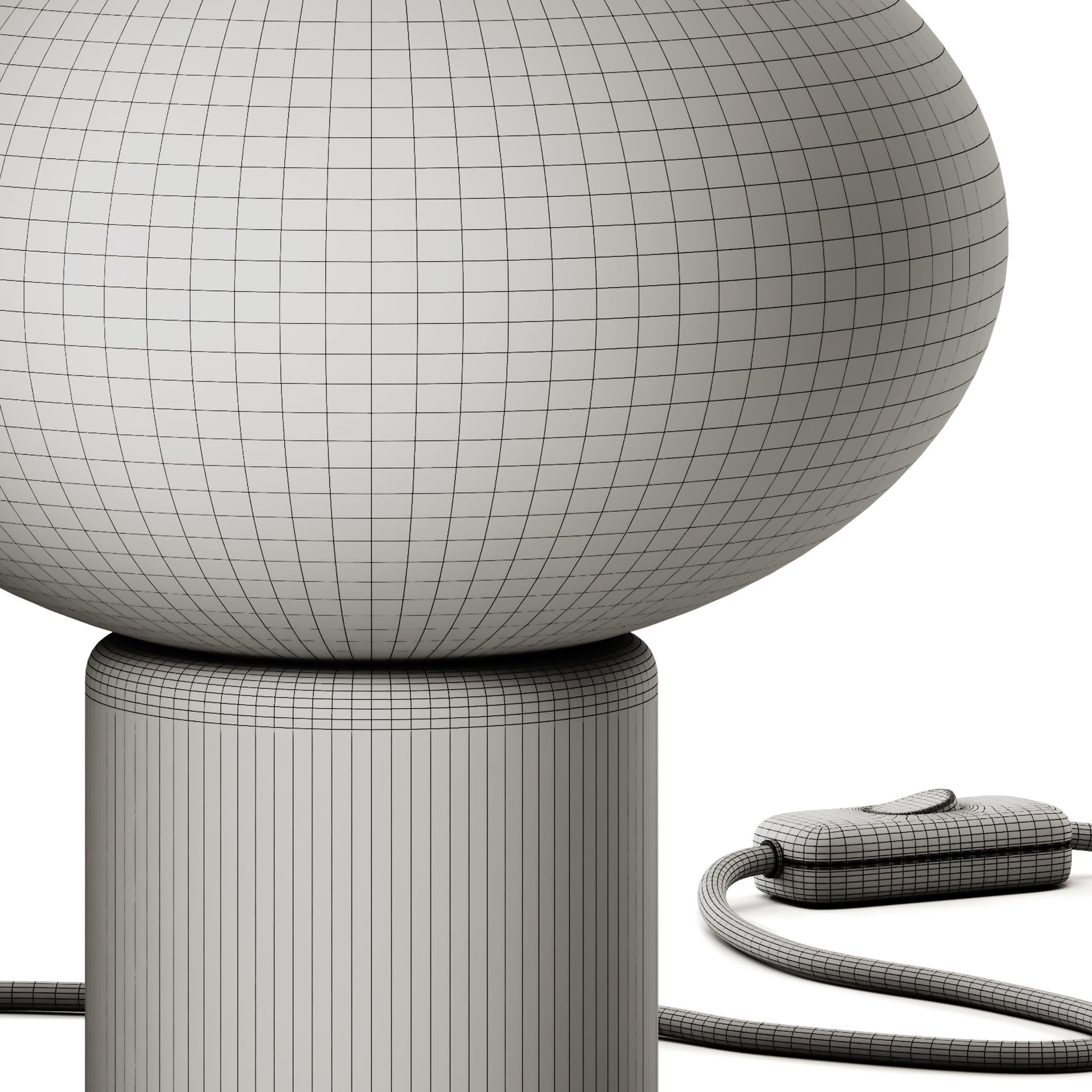 Robin Remi Lantern Marble Table Lamp 3D model_5